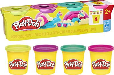 Pack Play-Doh de 4 pots couleurs vives_La Grande Récrée_1
