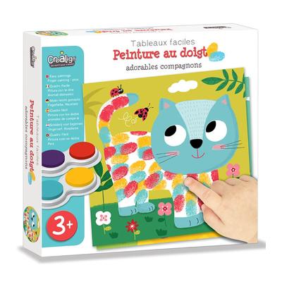 Peintures au doigt - tableaux adorables compagnons