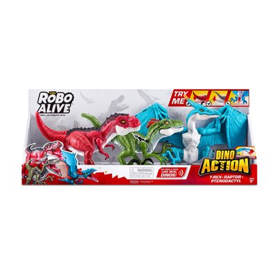 Mega Pack 3 Dinos Robo Alive Dino Action