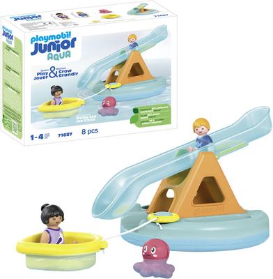 Îlot Avec Toboggan Aquatique Playmobil Junio Aqua 71687_La Grande Récrée_1