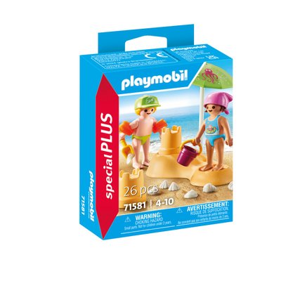 Enfants avec jouets de plage Playmobil Special Plus 71581