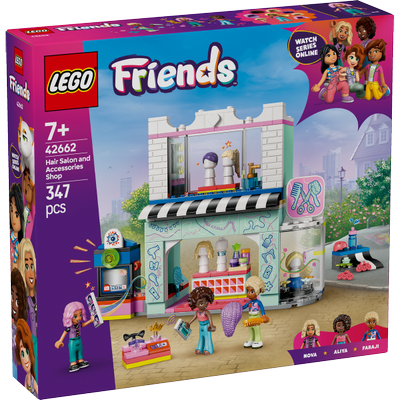 Le salon de coiffure et la boutique d’accessoires LEGO Friends 42662
