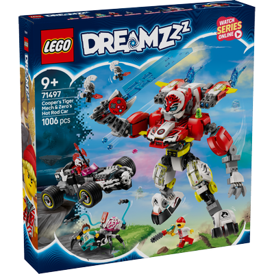 Robot-tigre de Cooper et bolide de Zero LEGO DREAMZzz 71497