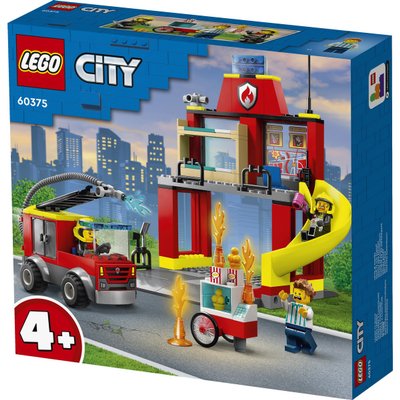 La caserne et le camion des pompiers Lego City 60375