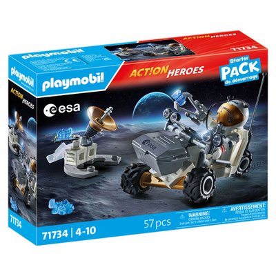 Mission d'analyse de roches et astronaute Starter Pack PLAYMOBIL ACTION HEROES 71734