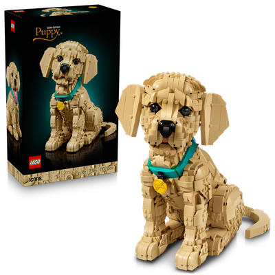 Le chiot Golden Retriever LEGO Icons 11384