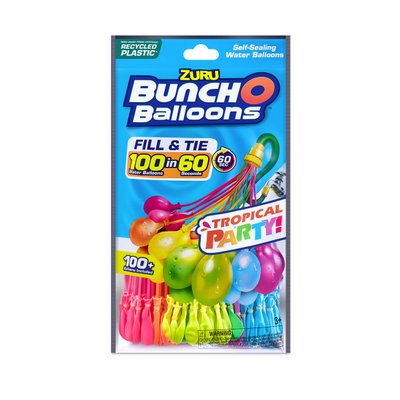Pack de 100 bombes à eau - Bunch O Balloons Tropical Party