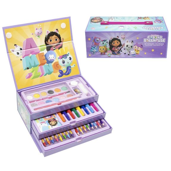 La Grande Récré Malette de coloriage et peinture Gabby la maison magique