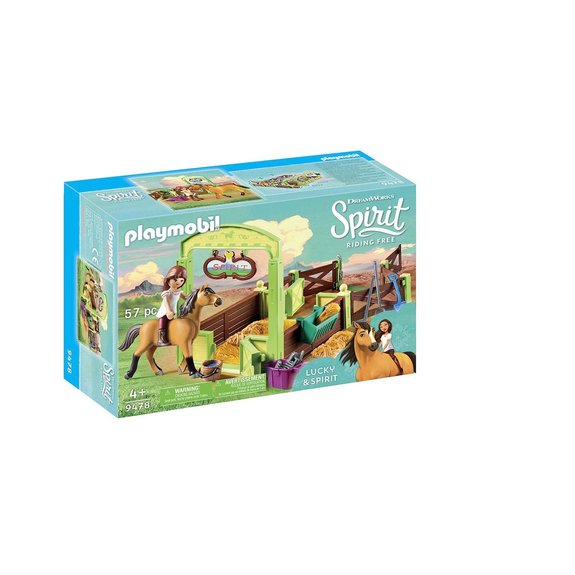 Lucky et Spirit avec box Playmobil DreamWorks Spirit Riding Free 9478