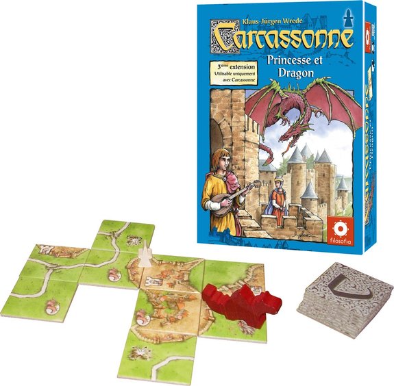 Carcasonne Extension 3 Princesse et Dragon
