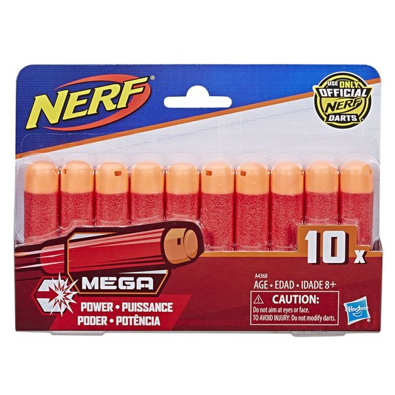Recharge de 10 fléchettes Nerf mega