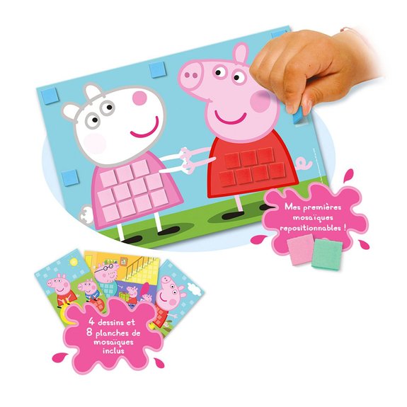 Peppa Pig et ses amis en mosaïque