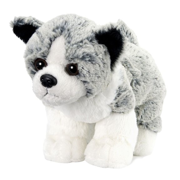 Chien assis en peluche