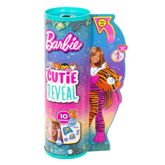 Mattel Barbie Poupée Cutie Reveal Tigre