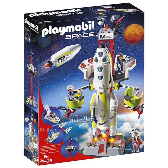 Fusée Mars et plateforme Playmobil Space 9488