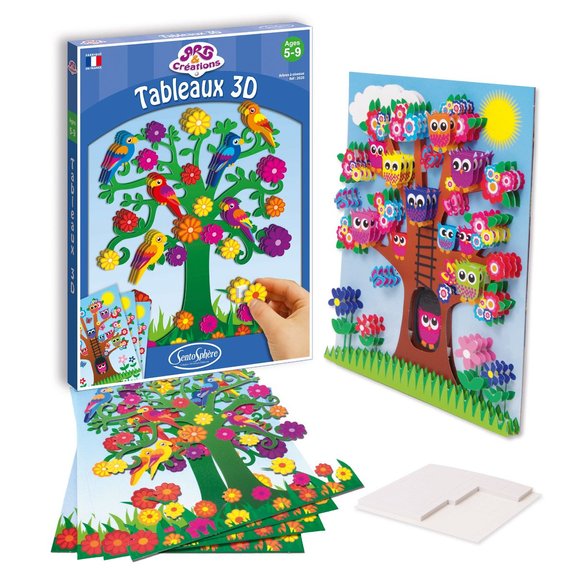Art et créations Tableaux 3D - Arbres à oiseaux