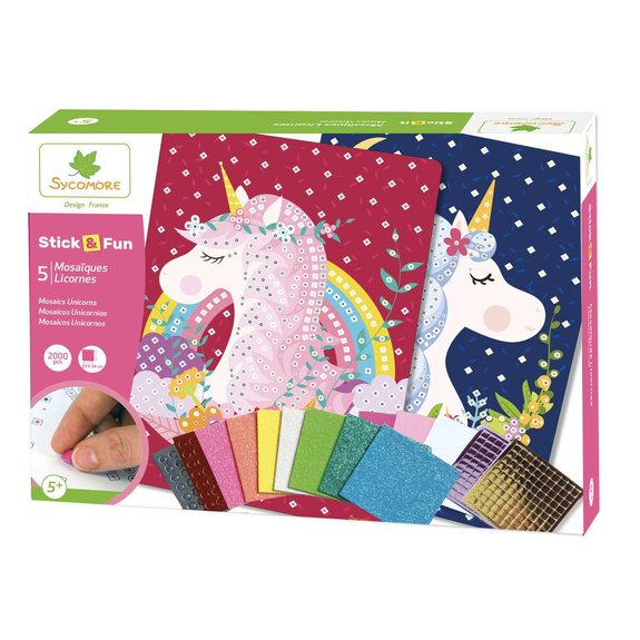 Stick'n Fun mosaïques licornes