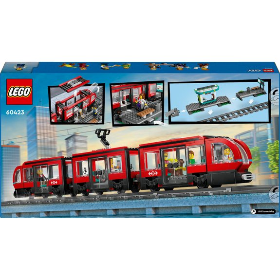 Le tramway et la station du centre-ville LEGO City 60423