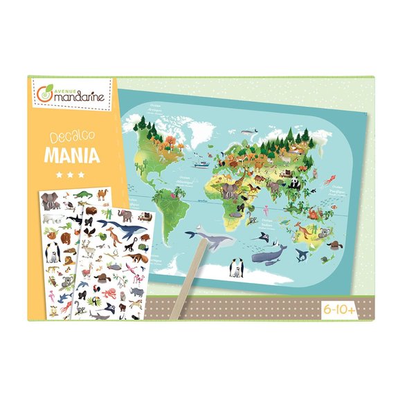 Boîte créative Decalco Mania Planisphère