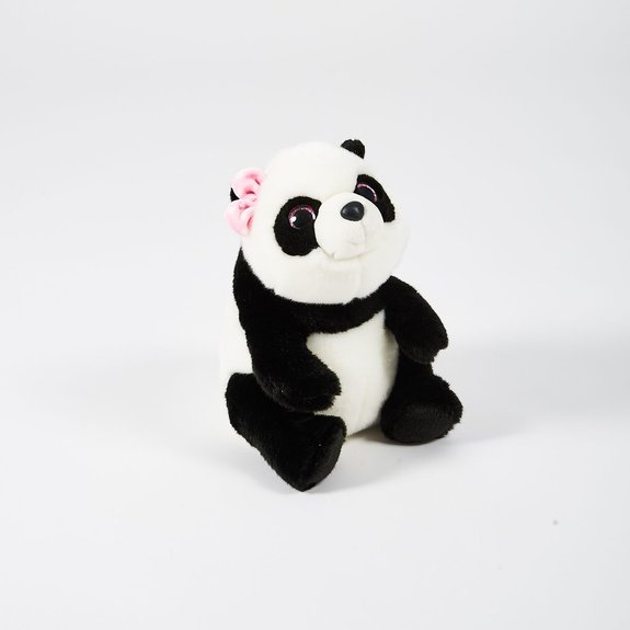 Panda avec nud rose 30 cm