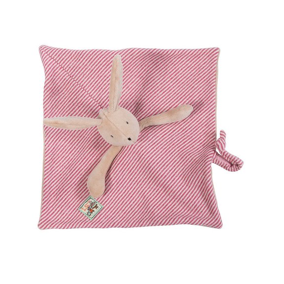 Doudou plat personnalisable La Grande Famille Lapin