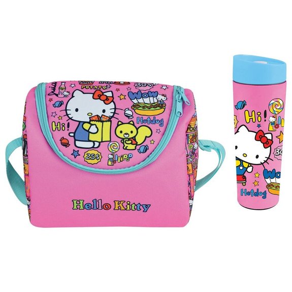 Sac Isotherme Et Thermos En Acier Inox - Hello Kitty