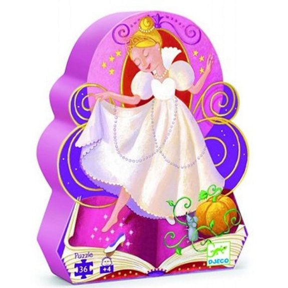 Puzzle 36 pièces - Silhouette : Cendrillon