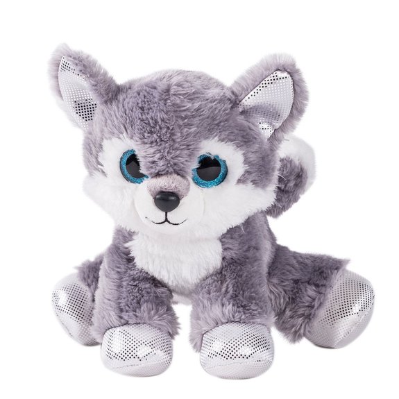 Peluche scintillante Husky glitter 24 cm