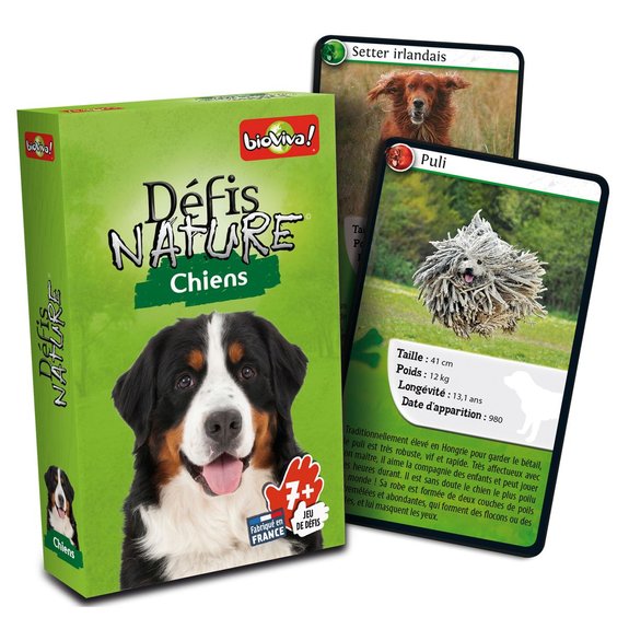 Jeu de cartes Défis Nature - Chiens
