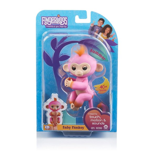 Fingerlings bicolor singe interactif sum