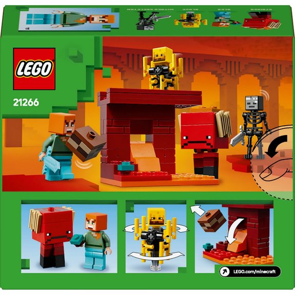 La bataille de la lave du Nether LEGO Minecraft 21266