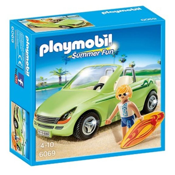 Surfeur et voiture décapotable Playmobil Summer Fun 6069