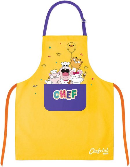 Tablier Jaune Chefclub Kids En Coton