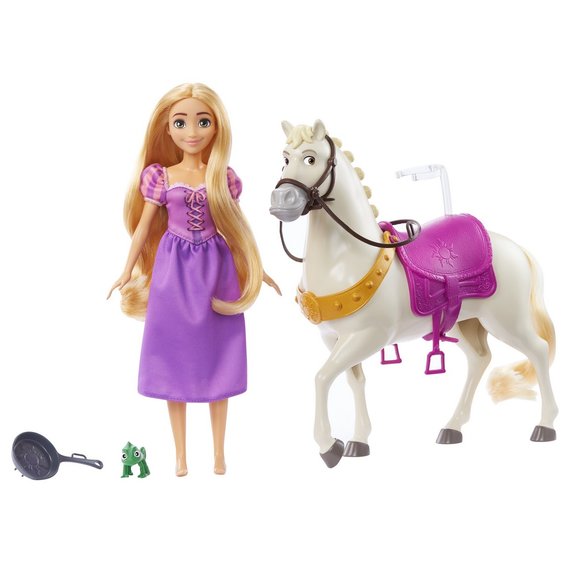 Mattel Coffret Poupée Raiponce et Maximus - Disney Princesses