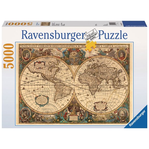 Puzzle 5000 pièces : Mappemonde antique
