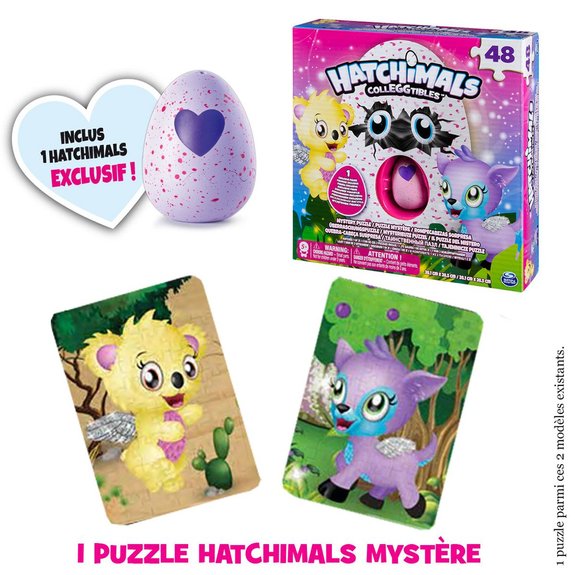 Puzzle 48 Pièces Avec Figurine Exclusive Hatchimals
