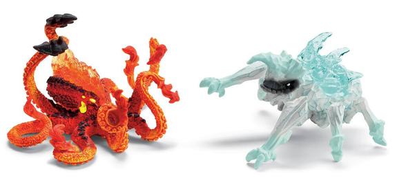 Figurine Eldrador - Pieuvre de lave vs insecte de glace