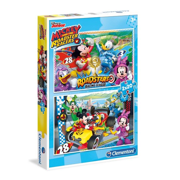 Puzzles Supercolor 2x20 pièces Mickey