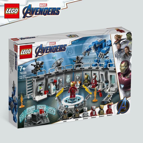 La salle des armures dIron Man LEGO Marvel Super Heroes 76125
