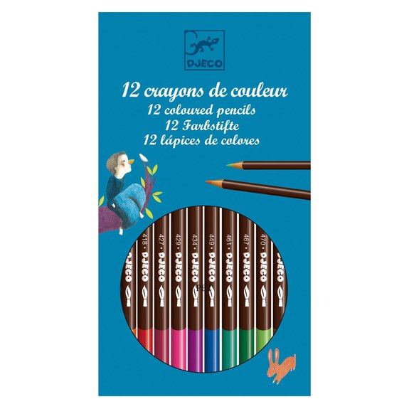 12 crayons d'aquarelles classiques