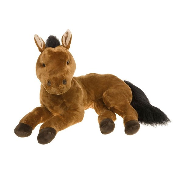 Peluche poulain couché