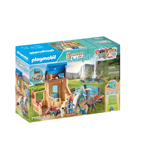Playmobil Amélia et Whisper avec box pour chevaux Horses of Waterfall 71353