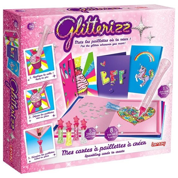 Glitterizz : Cartes à paillettes à créer