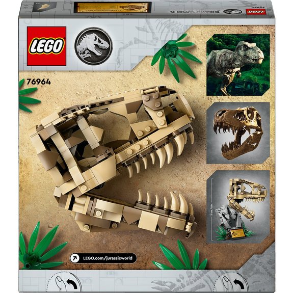 Les fossiles de dinosaures : le crâne du TRex Lego Jurassic World 76964