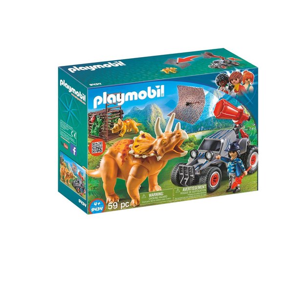 Bandit avec tricératops Playmobil 9434