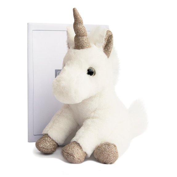 Peluche Licorne Or 25 cm