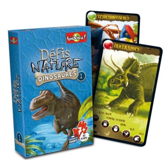 Jeu de cartes Défis Nature - Dinosaures 1