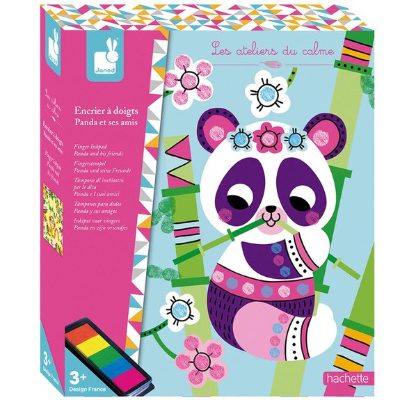 Kit créatif - Encrier à doigts Panda et ses amis