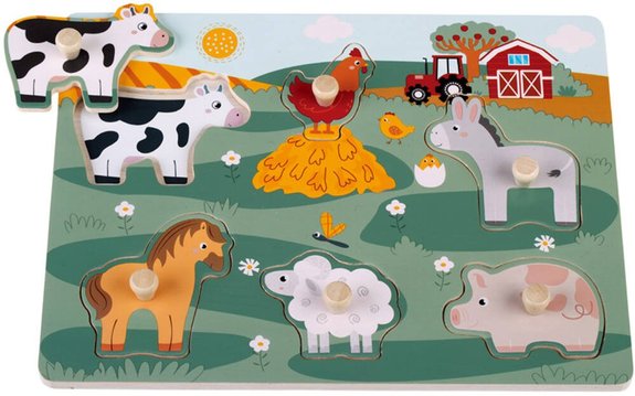Puzzle Animaux De La Ferme En Bois
