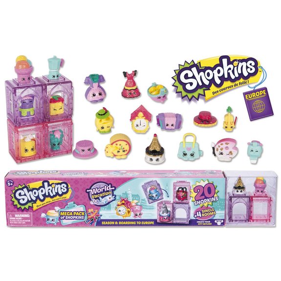 Shopkins série 8 Europe mega pack 20